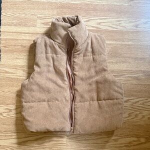 Corduroy Puffer Vest